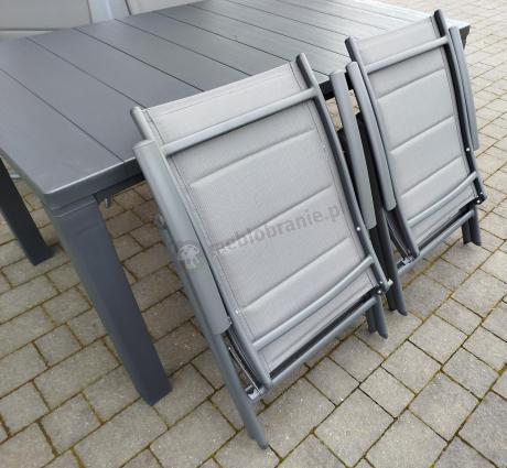 Duży zestaw mebli na taras dla 12 osób KJD12 ze składanymi krzesłami