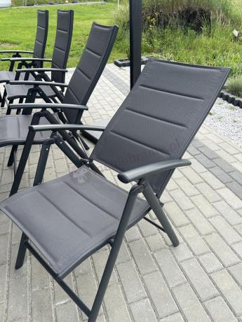 Duży zestaw mebli na taras dla 12 osób KJD12 ze składanymi krzesłami