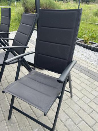 Duży zestaw mebli na taras dla 12 osób KJD12 ze składanymi krzesłami