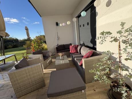 Duży zestaw mebli technorattanowych Stefano Grande Grey