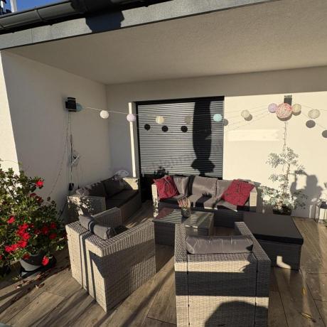 Duży zestaw mebli technorattanowych Stefano Grande Grey