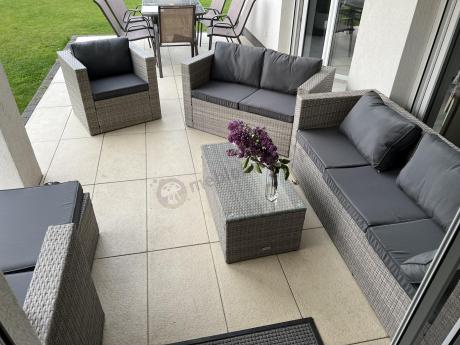 Duży zestaw mebli technorattanowych Stefano Grande Grey