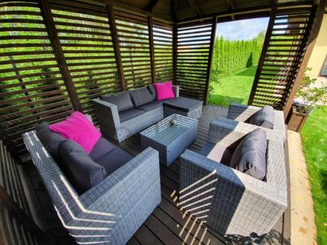 Duży zestaw mebli technorattanowych Stefano Grande Grey