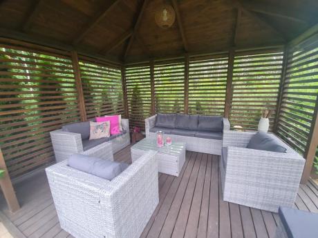 Duży zestaw mebli technorattanowych Stefano Grande Grey