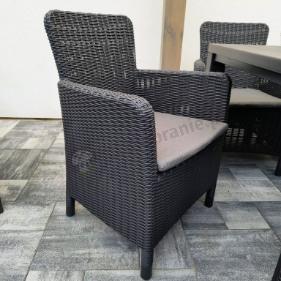 Duży zestaw ogrodowy dla 12 osób z dużym stołem Meblobranie TJD12 grafit