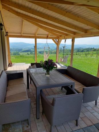 Duży zestaw ogrodowy na 8 osób Meblobranie SFM cappuccino