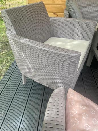 Duży zestaw ogrodowy na 8 osób Meblobranie SFM cappuccino