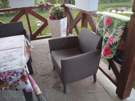Duży zestaw ogrodowy na 8 osób Meblobranie SFM cappuccino