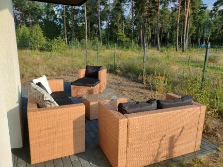 Duży zestaw ogrodowy technorattanowy dla 8 osób