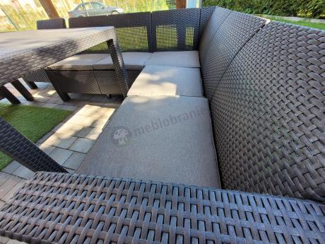 Duży zestaw ogrodowy ze stołem obiadowym