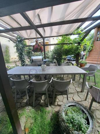 Duży zestaw tarasowy 12 foteli i stół Meblobranie EJD12 cappuccino