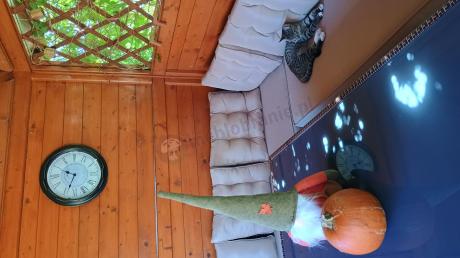 Elegancki komplet brązowy na taras