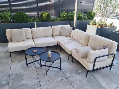 Eleganckie meble ogrodowe modułowe Salve Beige - 5 elementów