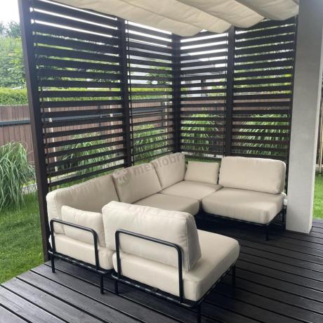 Eleganckie meble ogrodowe modułowe Salve Beige - 5 elementów