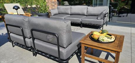 Eleganckie meble ogrodowe modułowe Salve Slate - 5 elementów