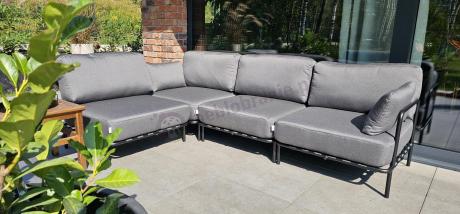 Eleganckie meble ogrodowe modułowe Salve Slate - 5 elementów