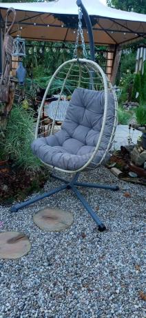 Fotel wiszący ogrodowy Foldo Creme