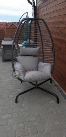 Fotel wiszący ogrodowy z technorattanu Comfort