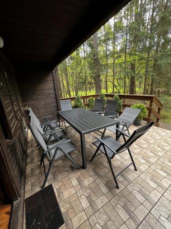 Grafitowe meble aluminiowe - stół 180cm i składane krzesła - Kanbery Antracite 8+1