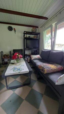 Grafitowe meble metalowe na taras z sofą i fotelami - Panaon Dining DG