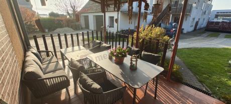 Grafitowe nowoczesne meble ogrodowe jadalniane stół + 6 krzeseł Rope Style Kostto Dining