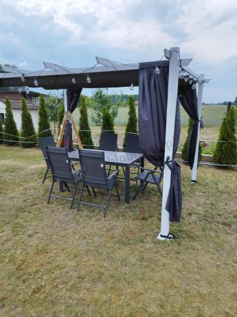 Grafitowy komplet mebli aluminiowych - stół 150cm + 6 krzeseł - Kanbery Antracite 6+1