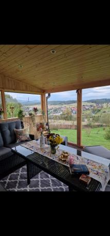 Grafitowy komplet mebli ogrodowych z narożnikiem 251x195cm technorattan - Laritto Corner