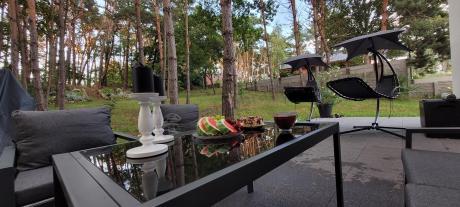 Grafitowy komplet ogrodowy metalowy z sofą 175cm Sodor Dining