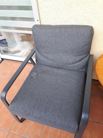 Grafitowy meble ogrodowe metalowe komplet dla 5 osób - Ater Dining