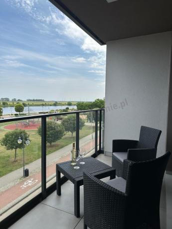 Grafitowy zestaw balkonowy