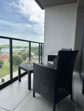 Grafitowy zestaw balkonowy