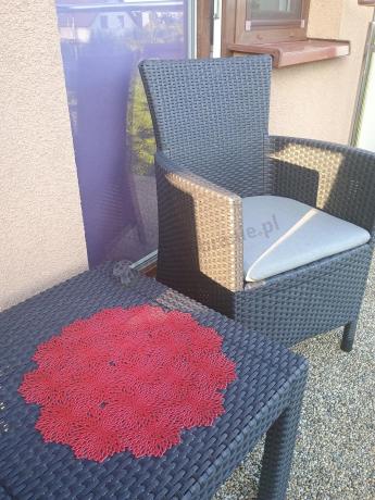 Grafitowy zestaw balkonowy