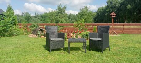 Grafitowy zestaw balkonowy