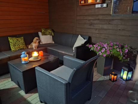 Grafitowy zestaw narożny 172 x 222 cm, z dwoma fotelami i skrzynią ze schowkiem