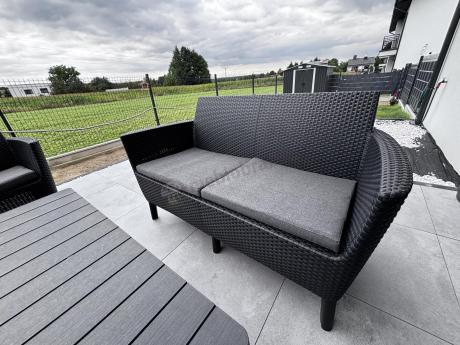 Grafitowy zestaw ogrodowy dla 6 osób Meblobranie SFL