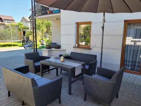 Grafitowy zestaw ogrodowy dla 6 osób Meblobranie SFL