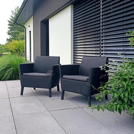 Komplet 2 foteli Salemo Duo grafit