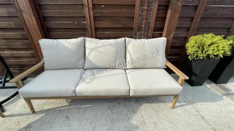 Komplet mebli aluminiowych na taras dla 5 osób - Else Set - Creme