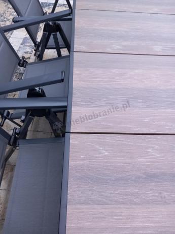 Komplet mebli do ogrodu - stół 200 cm i 8 składanych krzeseł - Portis Nova 8+1