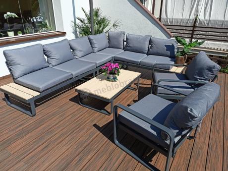 Komplet mebli modułowych narożnik 280x220cm i 2 fotele Panaon GW