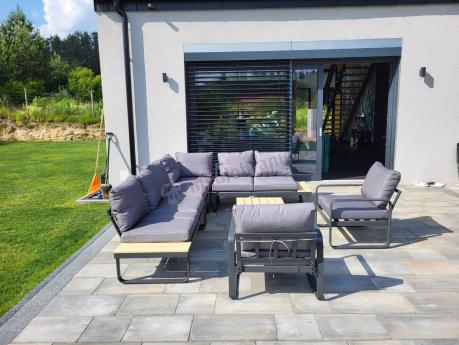 Komplet mebli modułowych narożnik 280x220cm i 2 fotele Panaon GW