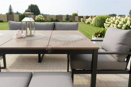Komplet mebli na taras ze stołem obiadowym Panaon Grande Prime GG