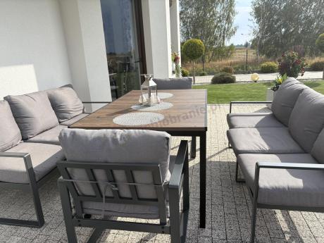 Komplet mebli na taras ze stołem obiadowym Panaon Grande Prime GG