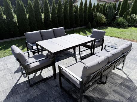 Komplet mebli na taras ze stołem obiadowym Panaon Grande Prime GG