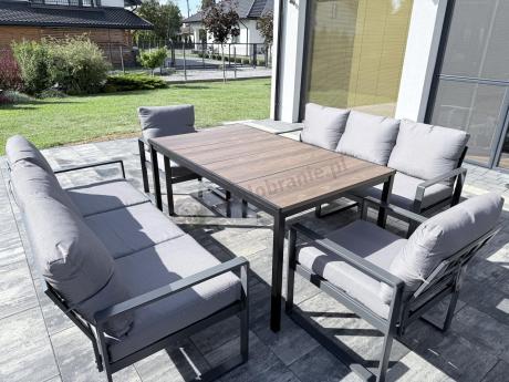Komplet mebli na taras ze stołem obiadowym Panaon Grande Prime GG