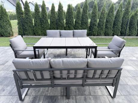 Komplet mebli na taras ze stołem obiadowym Panaon Grande Prime GG
