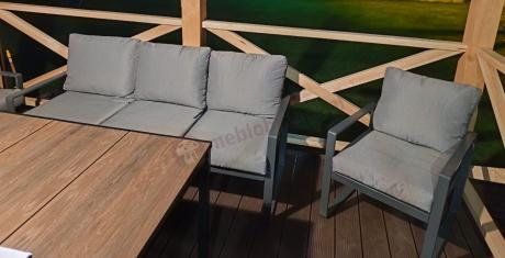 Komplet mebli na taras ze stołem obiadowym Panaon Grande Prime GG