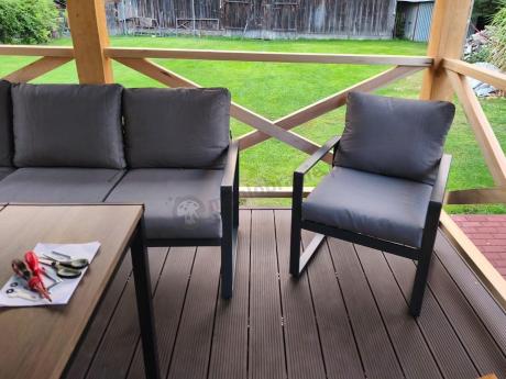 Komplet mebli na taras ze stołem obiadowym Panaon Grande Prime GG