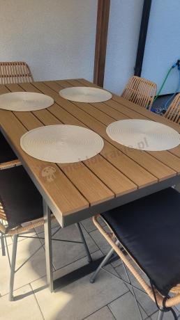 Komplet mebli obiadowych do ogrodu 6 + 1 Urbino Dining - Natural