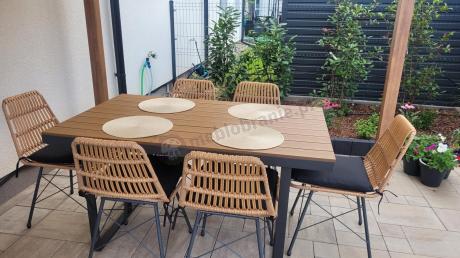 Komplet mebli obiadowych do ogrodu 6 + 1 Urbino Dining - Natural